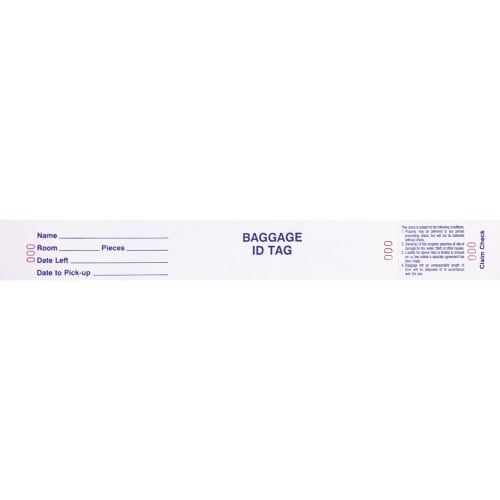 Luggage Tag with Transfer Tape, 1.5x11